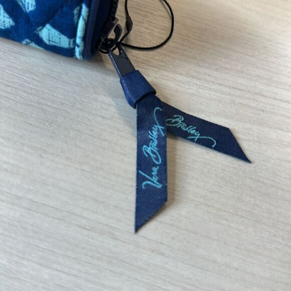 VB RFID Signature Cotton Navy Light Blue Cuban Tiles Georgia Wallet - Picture 6 of 16